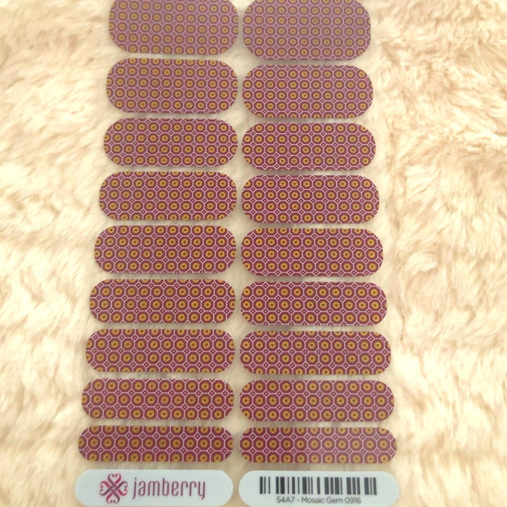 FULL SHEET-Jamberry 'Mosaic Gem' nail wrap